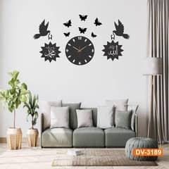 BIRD DESIGN WALL CLOCK SET