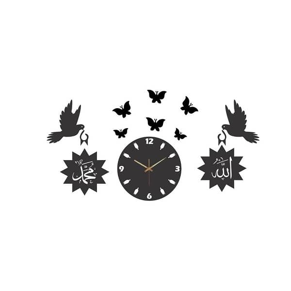 BIRD DESIGN WALL CLOCK SET 3