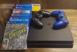 PS4+ 2 Controllers + 7 Games Bundle