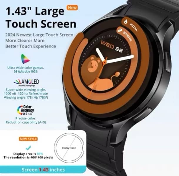 COLMI i28 Ultra Al Smartwatch AMOLED Display Bluetooth Calling New 5