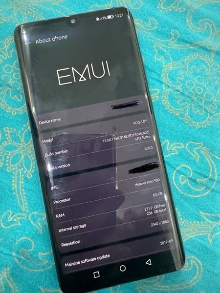 HUAWEI P30 pro 8gb/256 Pta Approved single sim 3