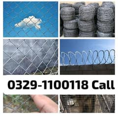 Chain Link Fence Razor wire Barbed wire Jali