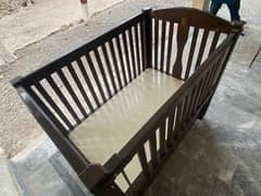 baby cot with mattress