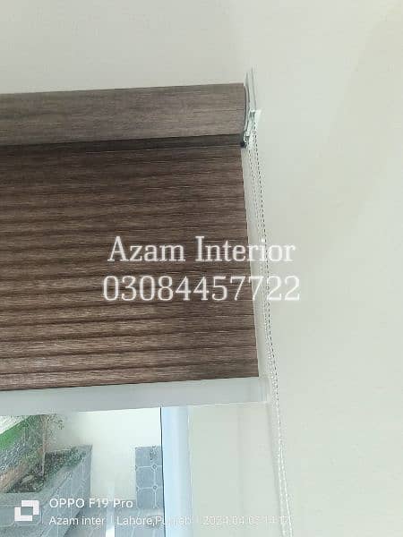 wooden floor glossy matt finish window blind 4