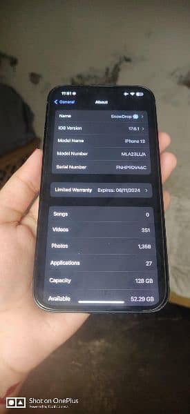 iphone 13 128 gb  jv non active 4