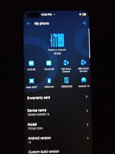 Tecno camon 16 8/128 1