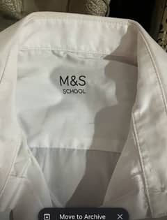 Mark and Spencer white shirt