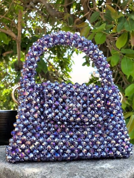 Hand made purse with pearls on very reasonable price 0