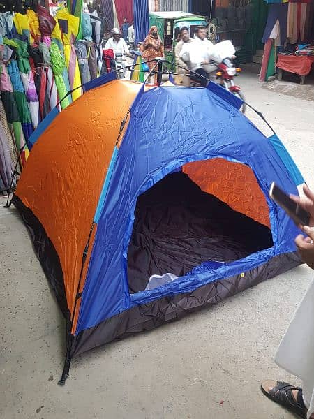 Camping tent auto nd mamual quantity stock avail 2