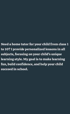 Home Tutor