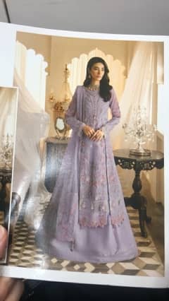 lilac Branded 3 piece Stitched Article