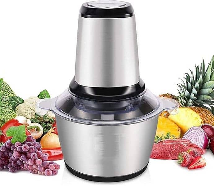 Electric Meat Grinder, 3l Multi Function Stainless Steel Food Grill 1