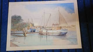 1963 S. H. Arnest Ship old painting for sale