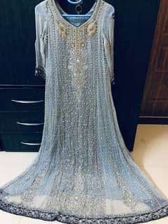 Heavily work Bridal Tail Maxi for walima