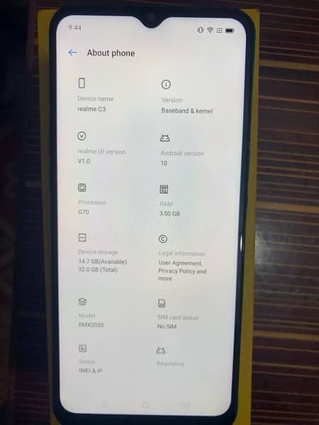 Realme C3 With Box and Charger 4