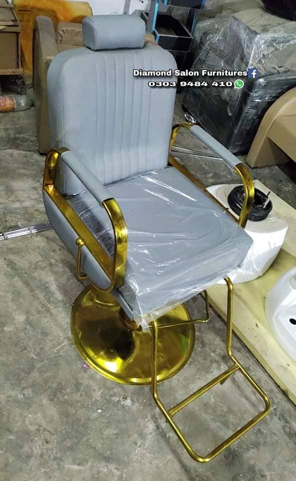 Saloon Chair/Parlour Chair/Facial Bed/Shampoo Unit/Pedicure/Trolley 10