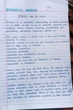 Handwriting Assignment work