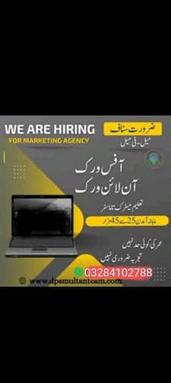 I need some serious people for online work