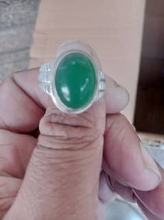 chandi ring for sale new condition Orignal stone