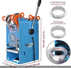 cup sealing machine brand new box pack with packing roll