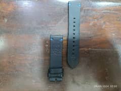 Ferrari Blue Black Original Leather 22 mm strap in 2000 Only