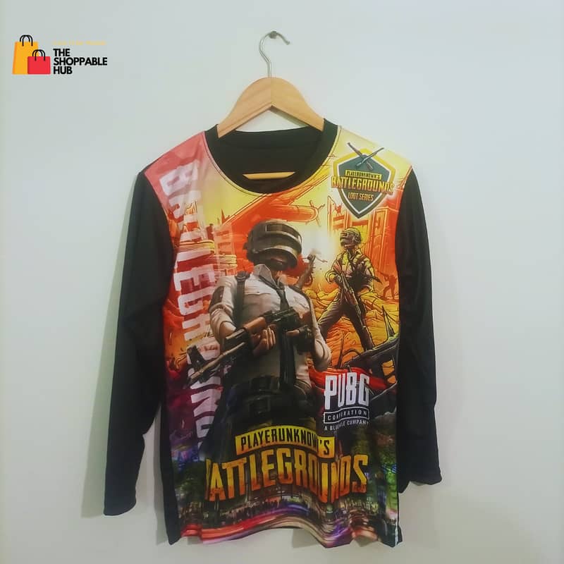 Premium Quality Pubg T Shirts For Men and Boys HD 3D Print Polyester 0