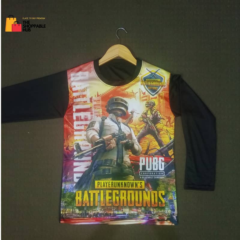 Premium Quality Pubg T Shirts For Men and Boys HD 3D Print Polyester 5