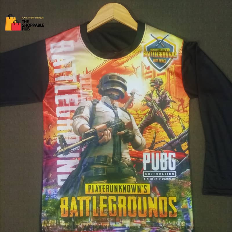 Premium Quality Pubg T Shirts For Men and Boys HD 3D Print Polyester 6