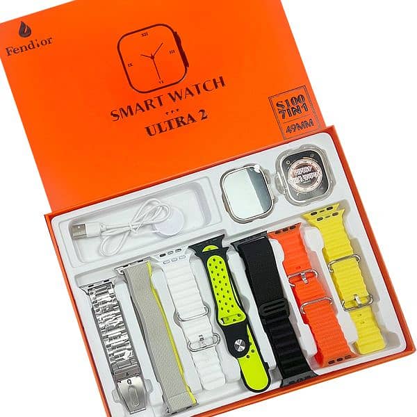 7in1 Ultra Smart Watch 7 Straps T900 Ultra2 9 series or A58 | d20 2