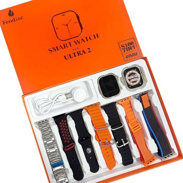 7in1 Ultra Smart Watch 7 Straps T900 Ultra2 9 series or A58 | d20 5