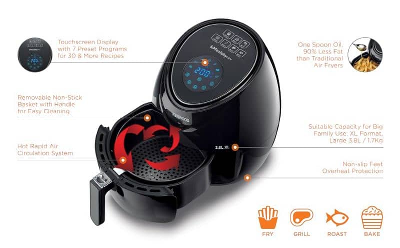 KENWOOD DIGITAL AIR FRYER 3.8 LITTRE 1