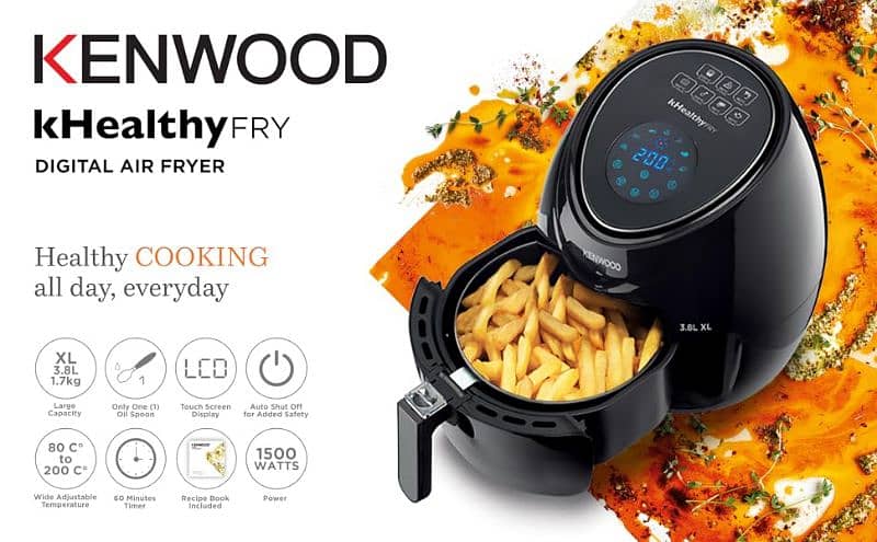 KENWOOD DIGITAL AIR FRYER 3.8 LITTRE 3