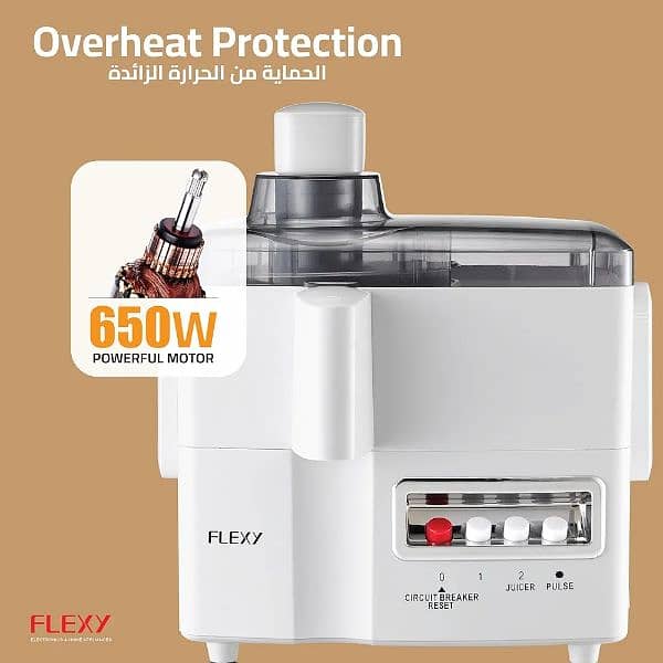 FLEXY 650W FOOD PROCESSOR JUICER BLENDER 2