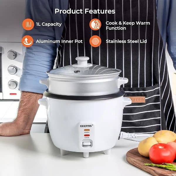 GEEPAS 400W RICE COOKER 1