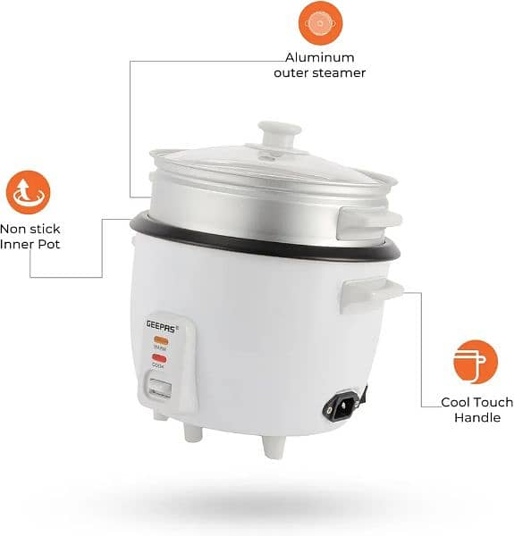 GEEPAS 400W RICE COOKER 4