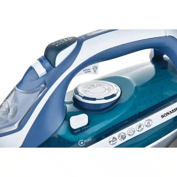 Sonashi Steam Iron 450 ml 3000 W SI-5082C Blue/Silver 2