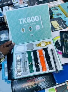 TK 800 7 strap one golden digital watch tatles phone no 03214819984