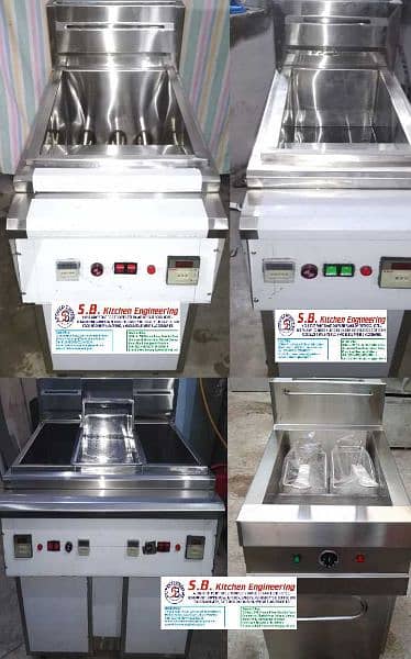 3T 24L commercial Fryer made SB Kitchen Engineering pizza oven dough m 0