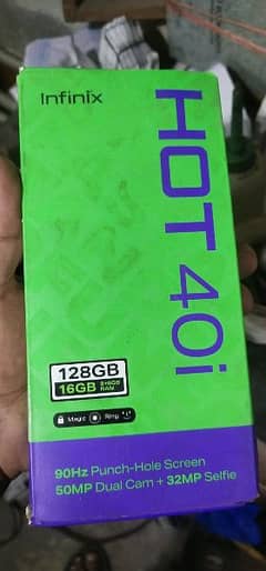 Infinix hot 40i (only box)