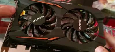 gigabyte gtx 1050ti with box full okay