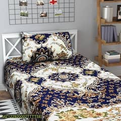 2 Pcs Crystal Cotton Printed Single Bedsheet