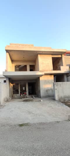 2100 Sq Ft Double Unit House Grey Structure Available For Sale in Margalla View Housing Society MVHS D-17 Islamabad.