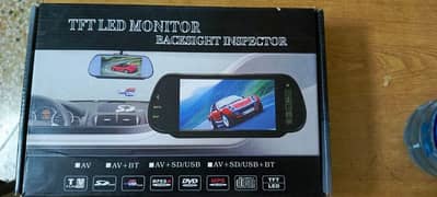 Rear view led monitor