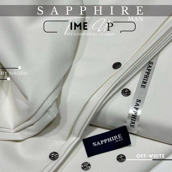 Sapphire Wash and Wear Plain Suit 1