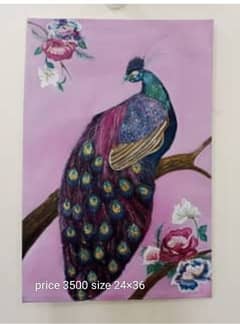 beautiful peacock painting