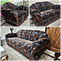 Sofa set / Wooden sofa set / 321 sofa set / Sofa set for sale