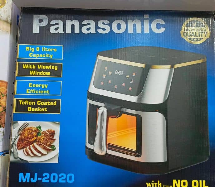 Panasonic Air Fryer 8 litr Visible Window Steel body 0