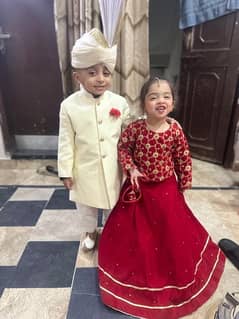 lehnga and sherwani