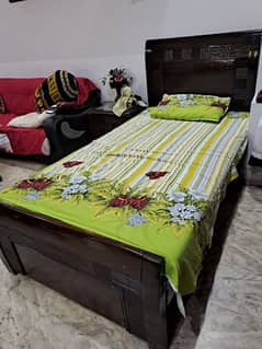 Single Wooden Bed