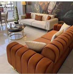 sofa set / 6 seater sofa / luxury sofa / L shape sofa / velvet sofa